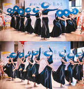 第十二届中国舞蹈荷花奖民族，花腰傣族服陶醉了节目表演服女长裙儿