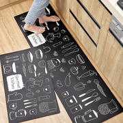 厨房长条地垫防水防油垫子简约可擦洗耐脏脚垫家用防滑地毯