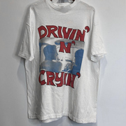 Drivin n cryin欧美潮牌复古oldschool美式嘻哈高街短袖T恤高级感
