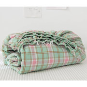 良品全棉水洗棉夏季床笠单件1.8米纯棉床单席梦思固定床罩保护套