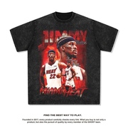 吉米巴特勒NBA热火队22号JIMMY夏季篮球运动训练半短袖T恤球衣服