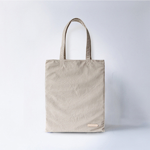 试炼树testingtree简洁纯色帆布包，女特制绒布购物环保袋原创设计