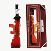 进口俄罗斯白兰地艺术酒瓶，ak47冲锋造型，洋酒伏特加白酒