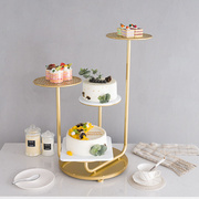 欧式铁艺蛋糕架子多层四层创意婚庆礼生日点心展示台甜品托盘