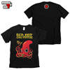 Red Hot Chili Peppers红辣椒摇滚乐队Fire Squid章鱼图案印花T恤