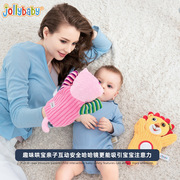 jollybaby指偶手偶新生婴儿安抚玩具0-1岁宝宝亲子布娃娃毛绒玩