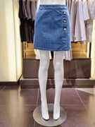 牛仔裙女夏薄款浅蓝色，半身裙2024高腰，包臀裙子韩国东大门