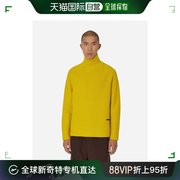 香港直邮潮奢 Oamc 男士Blazing 耸肩高领黄色毛衣