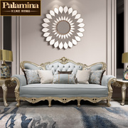 欧式真皮沙发客厅组合美式轻奢沙发头层牛皮，家具法式沙发雕花定制