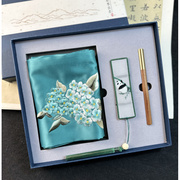 苏州手工刺绣民族特色礼物丝巾书签套装公司年会送员工实用