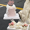 母亲节网红纸杯蛋糕装饰珍珠mom插件，漂亮妈妈亚克力生日烘焙插牌