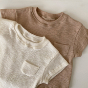 婴儿衣服夏季薄款男女宝宝短袖，上衣柔软弹力，打底衫儿童半袖t恤潮
