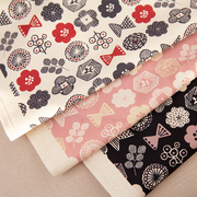 日本进口kokka纯棉细帆布，高档布料包包，裤子帽子手工面料丽尼尔
