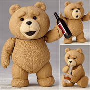 海洋堂山口式TED2泰迪熊脏话熊贱熊关节可动手办模型玩具玩偶公仔