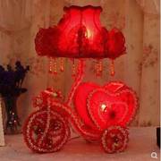 婚房床头灯结婚用长命灯送朋友新婚礼物喜庆实用红色一对卧室台。