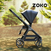 zoko婴儿推车可坐可躺轻便可折叠双向高景观(高景观，)宝宝新生儿童手推车