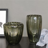 灰色创意彩色玻璃工艺品花瓶 简约玻璃摆件现代时尚家居饰品