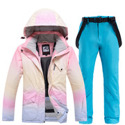 ARCTICQUEEN滑雪服女套装单双板滑雪衣裤冬季户外防风防水保