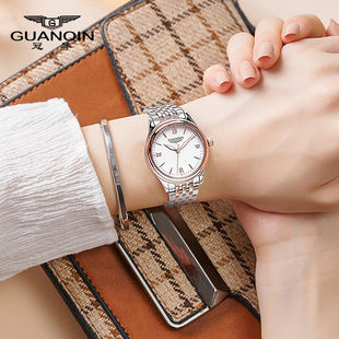冠琴(guanqin)手表，女士全自动机械表，时尚休闲防水女表520七