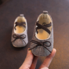春秋女公主鞋室内软布底婴儿学步鞋周岁百天0-1岁宝宝布鞋子单鞋