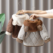 男童冬装棉袄上衣2023儿童加厚外套1一2-3岁宝宝加绒保暖棉衣