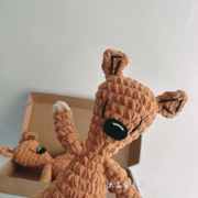 憨豆先生的泰迪熊钩针编织diy材料，包粗毛线手工小熊玩偶女友礼物