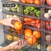 抽屉式收纳盒冰箱保鲜盒塑料冷冻储物食品级厨房蔬菜鸡蛋整理专用