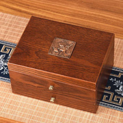 高档首饰盒实木质饰品收纳盒，复古简约多层公主欧式韩国珠宝盒结婚