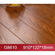 实木地板番龙眼家用仿古全实木地板年轮木纹理18m8610(122宽版)1