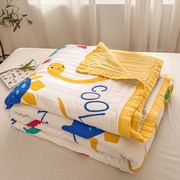 a类六层纱布毛巾被纯棉，儿童宝宝包巾夏季空调，盖毯午睡办公室薄被