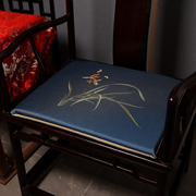 新中式实木椅子坐垫红木家具座垫，餐椅圈椅太师，椅垫茶桌椅子垫定制