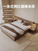 毕斐尔板式床榻榻米储物床1.8米现代简约北欧床民宿双人床日式床