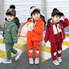 女宝宝冬装加绒加厚套装1-2-3岁韩版儿童冬季女孩衣服三件套4
