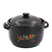 大号砂锅煲汤家用燃气黑色陶瓷，炖锅电磁炉适用耐高温明火熬汤沙锅