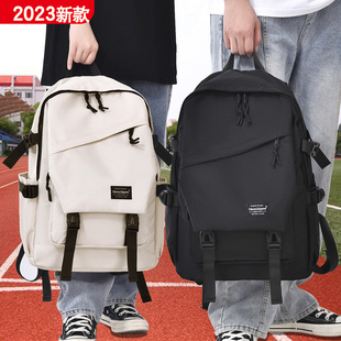 双肩包男士(包男士，)潮流韩版大容量日系旅行背包，小学初中高中大学生书包女