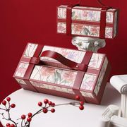 创意喜糖盒硬盒免折叠轻奢手提伴手礼盒空盒大号礼物包装盒子