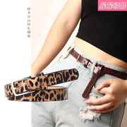 New female Leopard belt fashion clothing women belts豹纹腰带