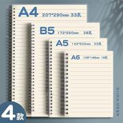 简约加厚笔记本本子大号，a4学生线圈记事本，b5中学生高中生横线网格