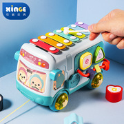 婴儿手敲琴儿童乐器玩具音乐小孩7个月6宝宝8巴士小车的益智儿童9