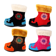 儿童蒙古族靴子男女童棉鞋，少数民族风舞蹈，演出服饰秋冬季加棉加厚
