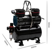 TC-90T气泵静音空压机美工喷绘气泵模型修补家具喷笔冲气泵
