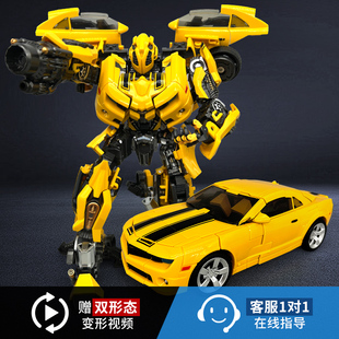 双形态大黄蜂变形玩具，正版擎天之柱金刚部分，合金版男孩玩具汽车人