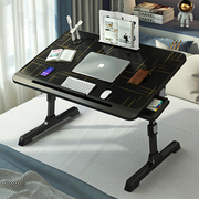 床上小桌子可升降电脑桌折叠学习桌学生宿舍懒人，简易书桌家用飘窗