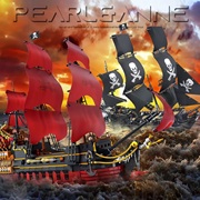 得客6001大电影系列加勒比海盗船黑珍珠号高难度拼装积木玩具模型
