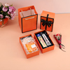 爱马橙色伴手礼盒婚庆喜糖盒，唇膏盒香水，护手霜创意礼物口红包装盒