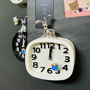 磁吸时钟冰箱贴磁贴钟表创意电子小闹钟准可爱磁铁厨房计时器