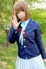 轻音少女 平泽唯 樱丘高中水手服 cosplay 动漫服装假发定制