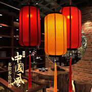 中国风仿古中式吊灯新中式，羊皮灯笼挂饰，户外广告布艺冬瓜灯笼定制