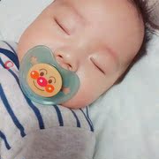 日本面包超人带盖安抚新生儿宝宝奶嘴，套装含奶嘴，+奶嘴链+收纳盒