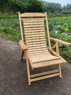竹睡椅老式皮带椅凉椅子，折叠午休夏季阳台休闲椅老人椅懒人便携椅